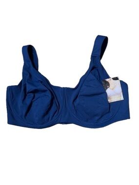 NWT Comfort Choice The Petal Boost Blue Supportive Full-Coverage Bra Size 48DD